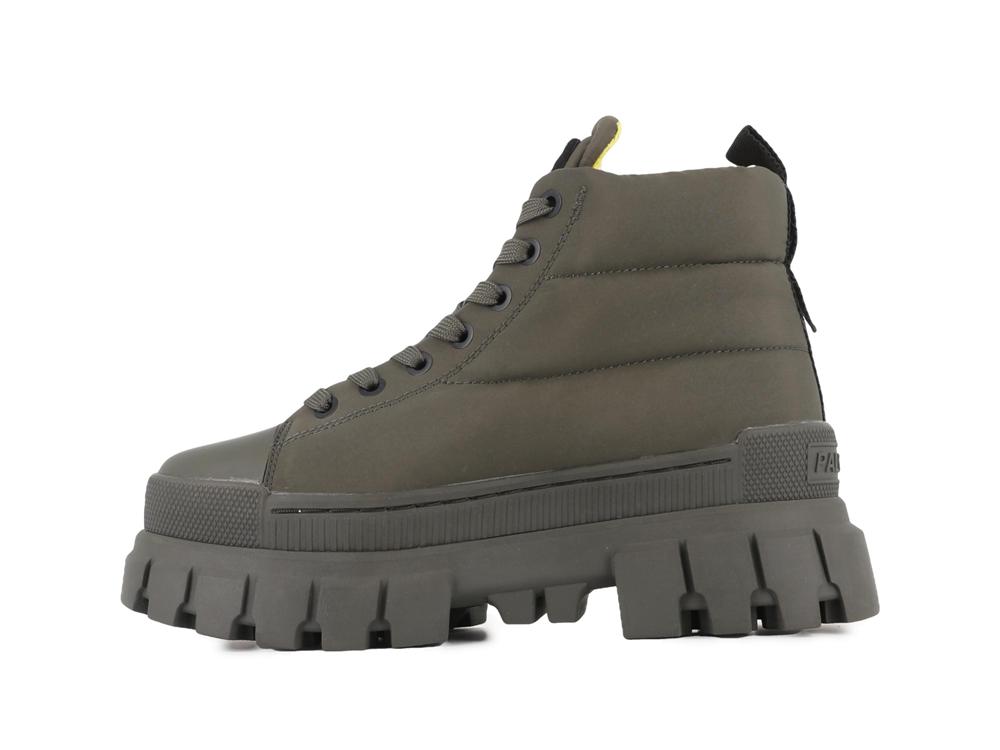 Olive Night Palladium REVOLT BOOT OVERCUSH Women High Top Sneakers  Israel |  08572-EDRG