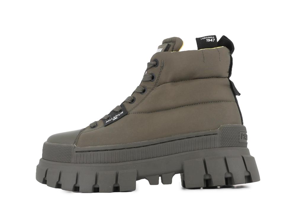 Olive Night Palladium REVOLT BOOT OVERCUSH Women High Top Sneakers  Israel |  08572-EDRG