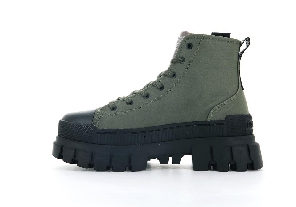 Olive Night Palladium REVOLT HI TX Women High Top Boots  Israel |  32496-XEBW