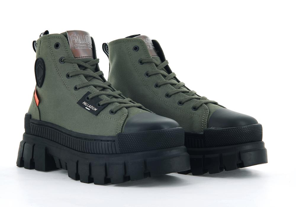 Olive Night Palladium REVOLT HI TX Women High Top Boots  Israel |  32496-XEBW