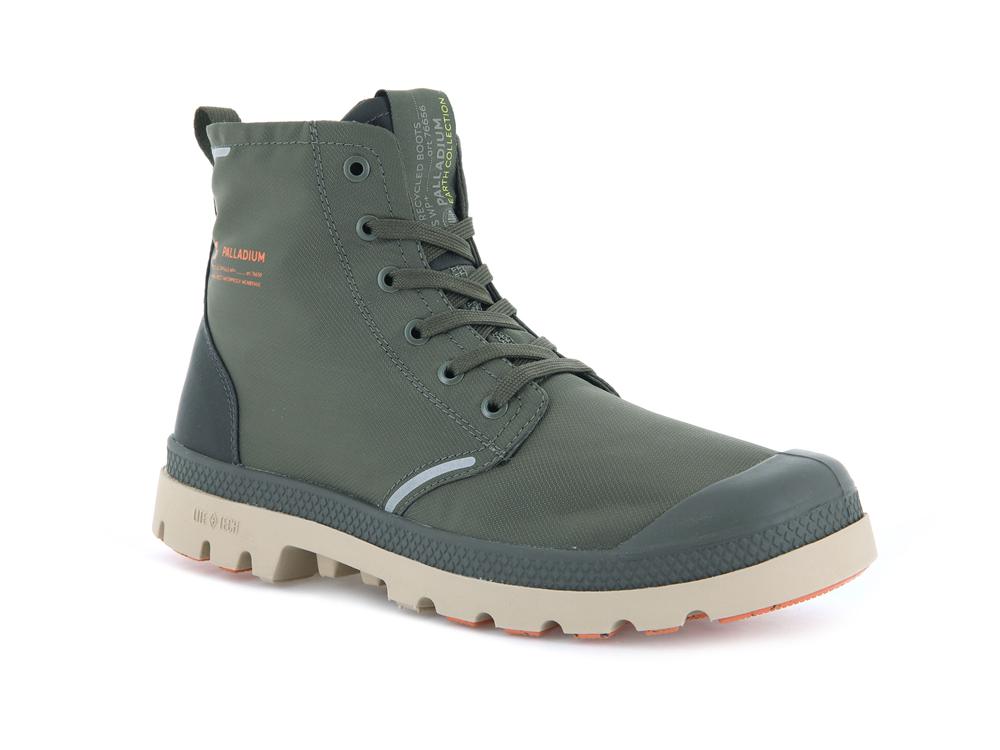 Olive Night / Beluga Palladium PAMPA LITE+ RECYCLE WP+ Women High Top Boots  Israel |  53296-ULHQ