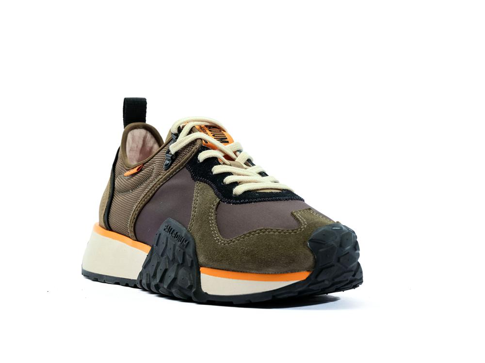 Olive Night / Black Palladium TROOP RUNNER Men Sneakers  Israel |  18692-PMBC