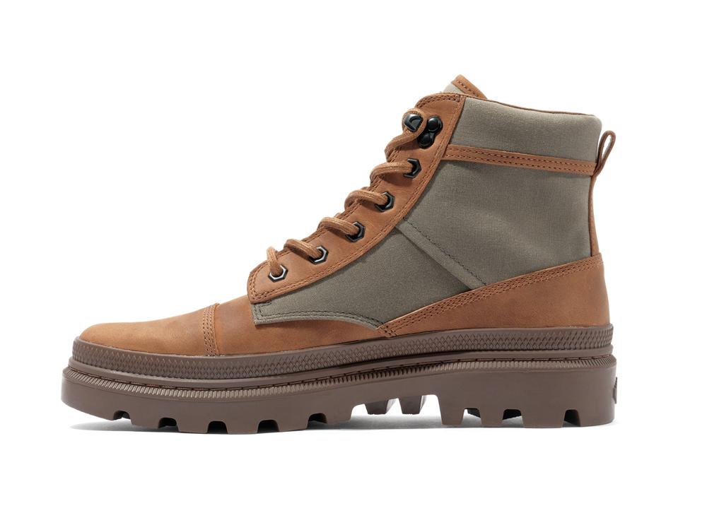 Olive Night / Honey Palladium PALLATROOPER ROUGH Men High Top Boots  Israel |  20974-XFMK