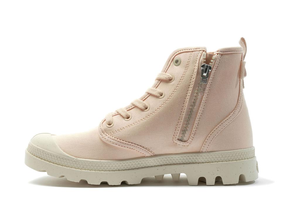 Peaskin Pink Palladium PAMPA HI ZIP ORGANIC Women High Tops Shoes  Israel |  26384-CUOL