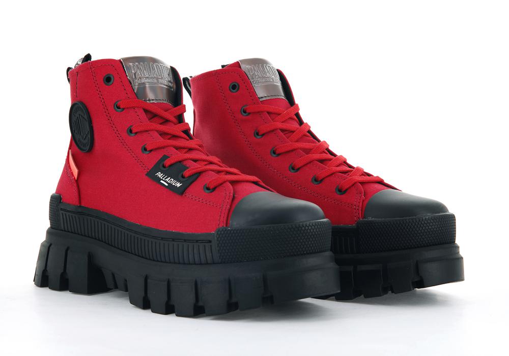 Red Salsa Palladium REVOLT HI TX Women High Top Boots  Israel |  19342-ZVAT