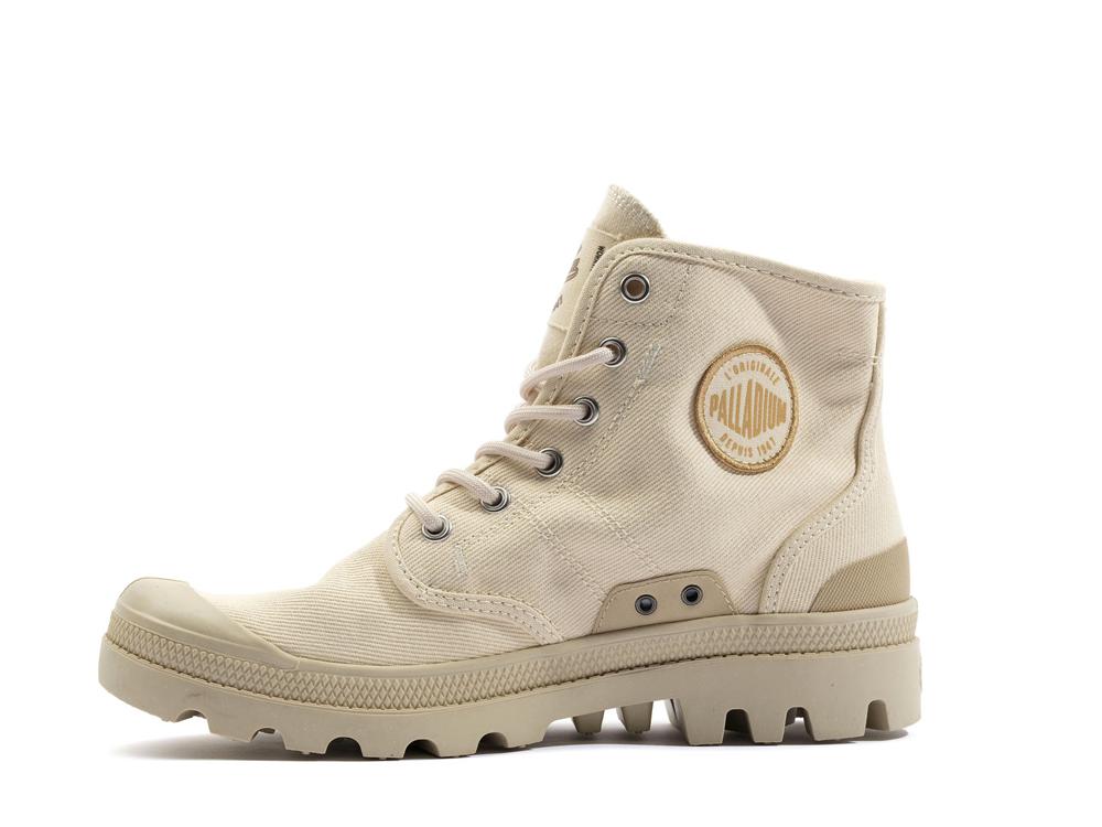 Sahara Beige Palladium PALLABROUSSE WORKWEAR Women High Top Boots  Israel |  46512-TRYD