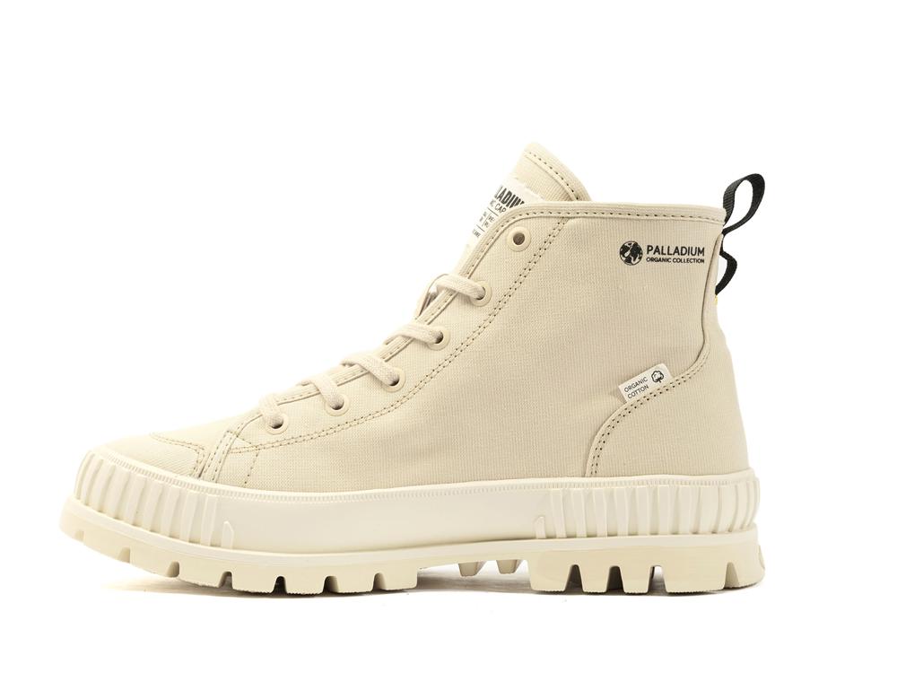 Sahara Beige Palladium PALLASHOCK ORGANIC 2 Women High Top Boots  Israel |  41387-YGSR