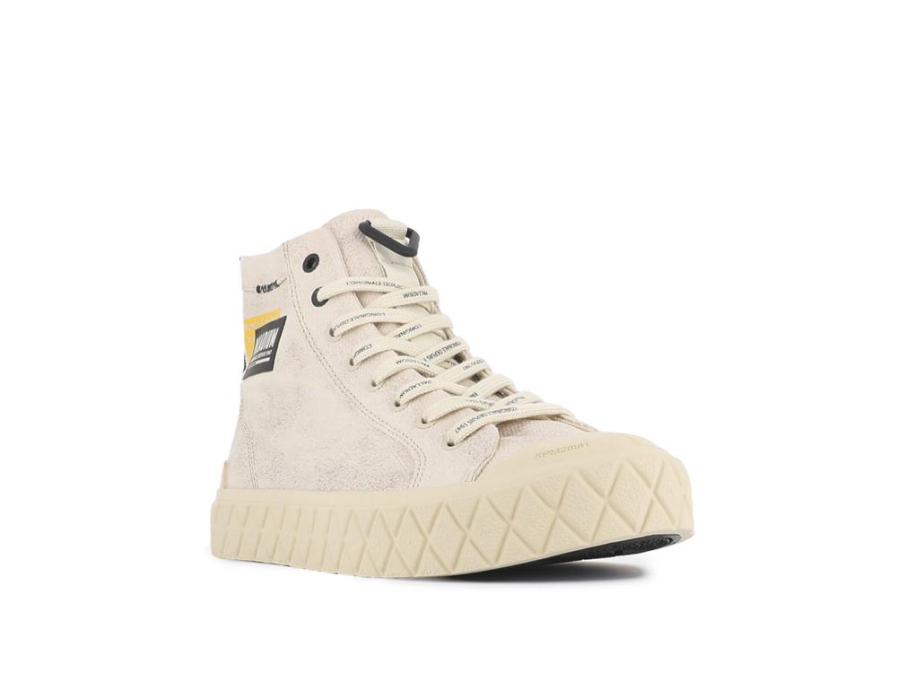 Sahara Beige Palladium PALLA ACE SURPLUS Women High Tops Shoes  Israel |  84935-BWZI