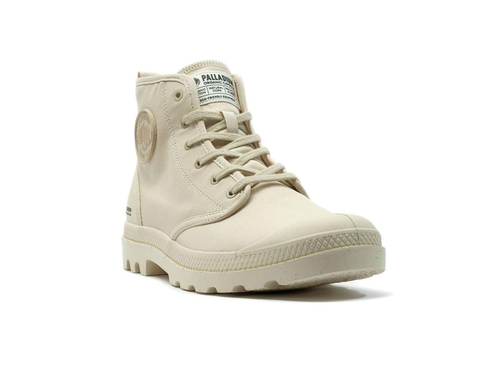 Sahara Beige Palladium PAMPA HI ZIP ORGANIC Women High Tops Shoes  Israel |  96872-EDWJ