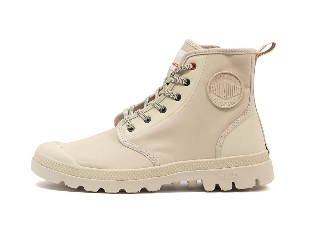 Sahara Beige Palladium PAMPA LITE+ HI PARIS Women High Tops Shoes  Israel |  63285-CEHL