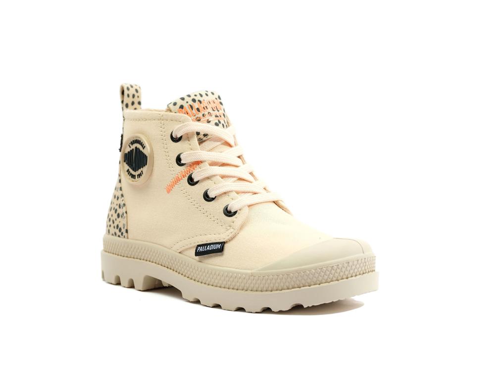 Sand Beige Palladium PAMPA SAFARI Kids' High Top Boots  Israel |  34172-MLPE