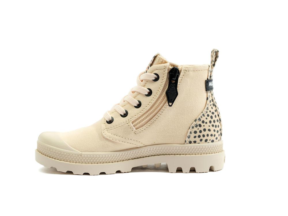 Sand Beige Palladium PAMPA SAFARI Kids' High Top Boots  Israel |  34172-MLPE