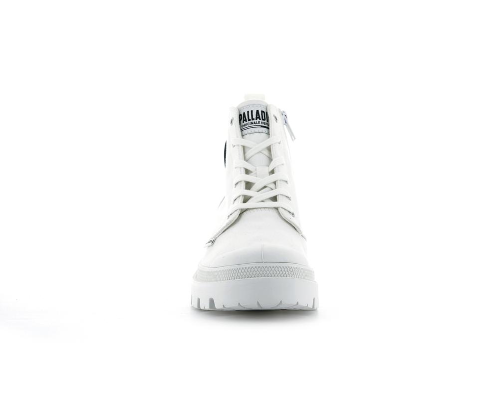 Star White Palladium PALLABASE TWILL Women High Tops Shoes  Israel |  52346-FKDS