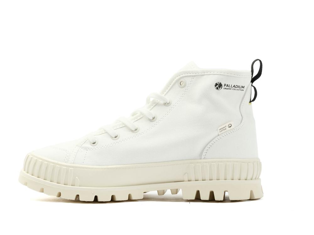 Star White Palladium PALLASHOCK ORGANIC 2 Women High Top Boots  Israel |  01498-JRTL