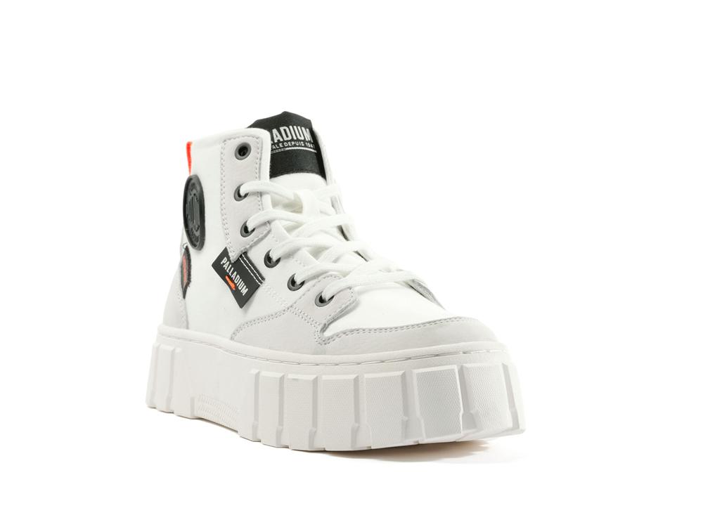 Star White Palladium PALLATOWER HI Women High Top Boots  Israel |  57348-KPOU