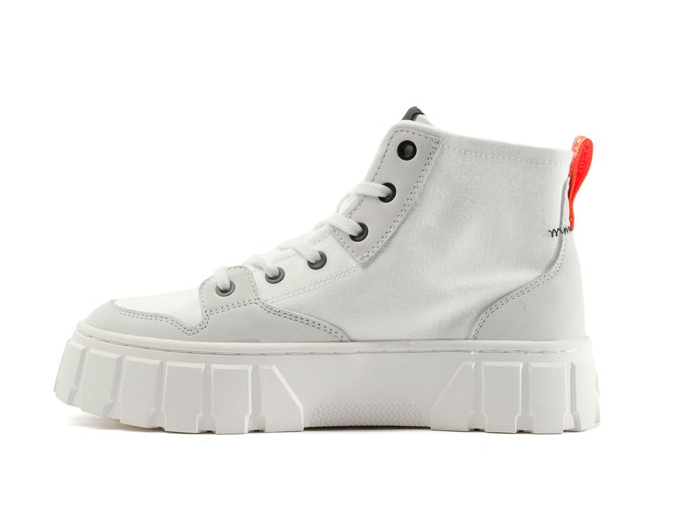 Star White Palladium PALLATOWER HI Women High Top Boots  Israel |  57348-KPOU