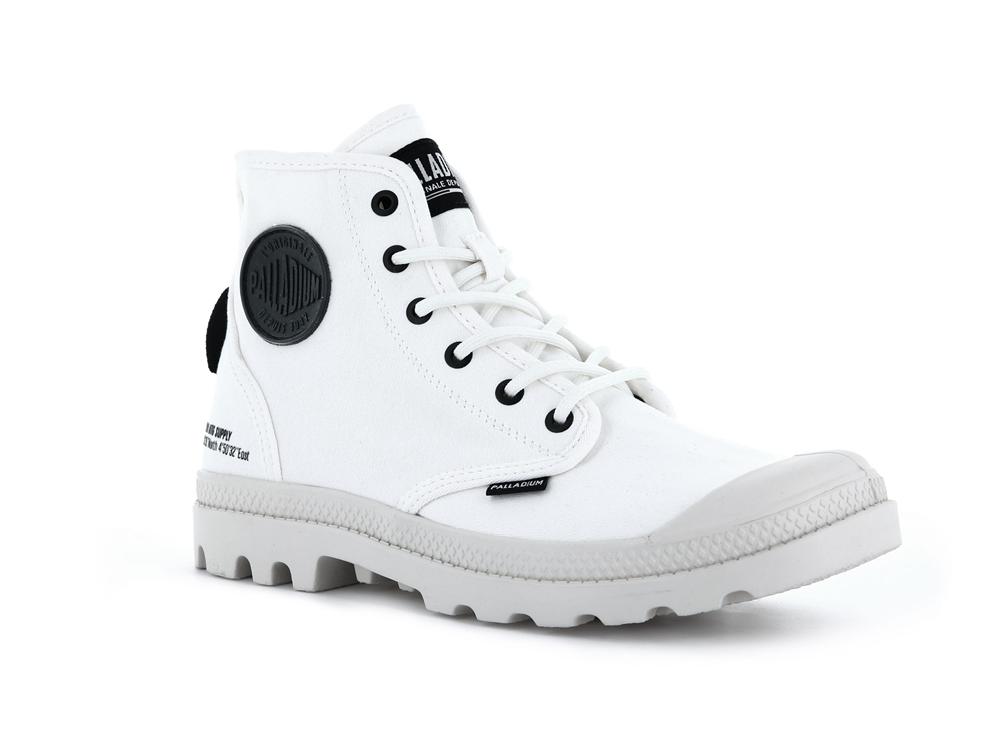 Star White Palladium PAMPA HI HTG SUPPLY Women High Top Boots  Israel |  93170-SPEZ