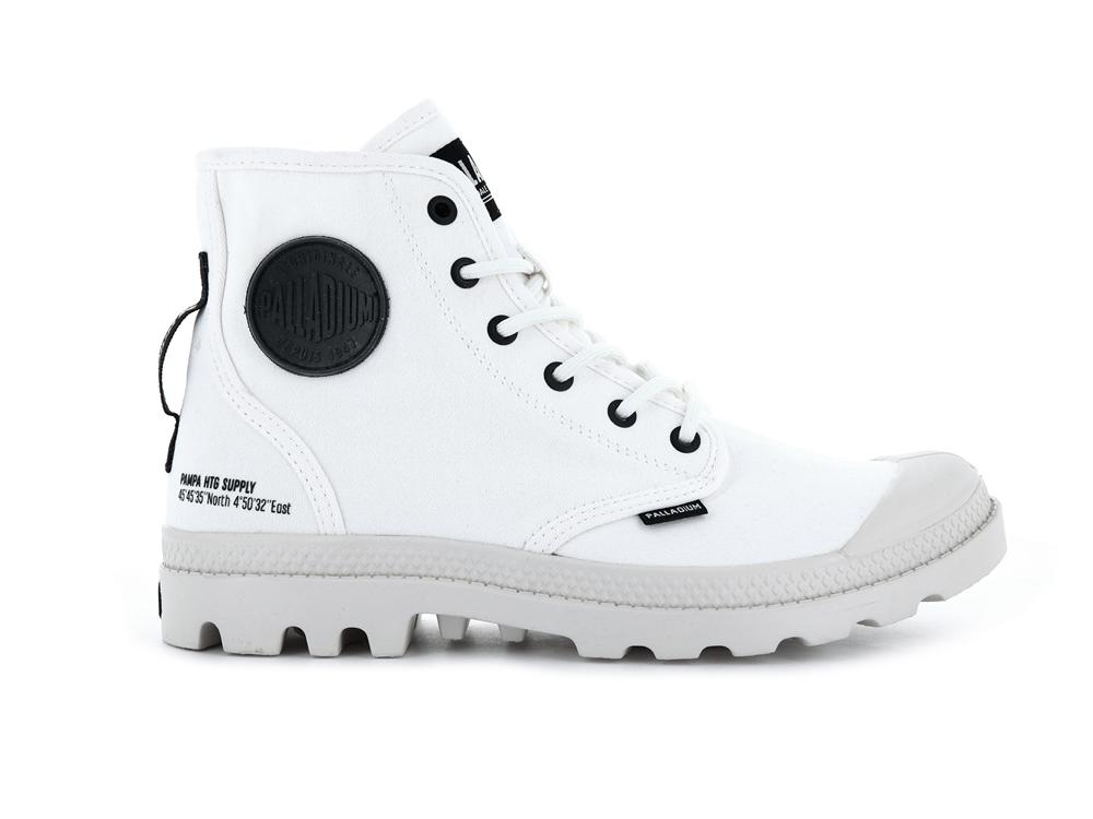 Star White Palladium PAMPA HI HTG SUPPLY Women High Top Boots  Israel |  93170-SPEZ