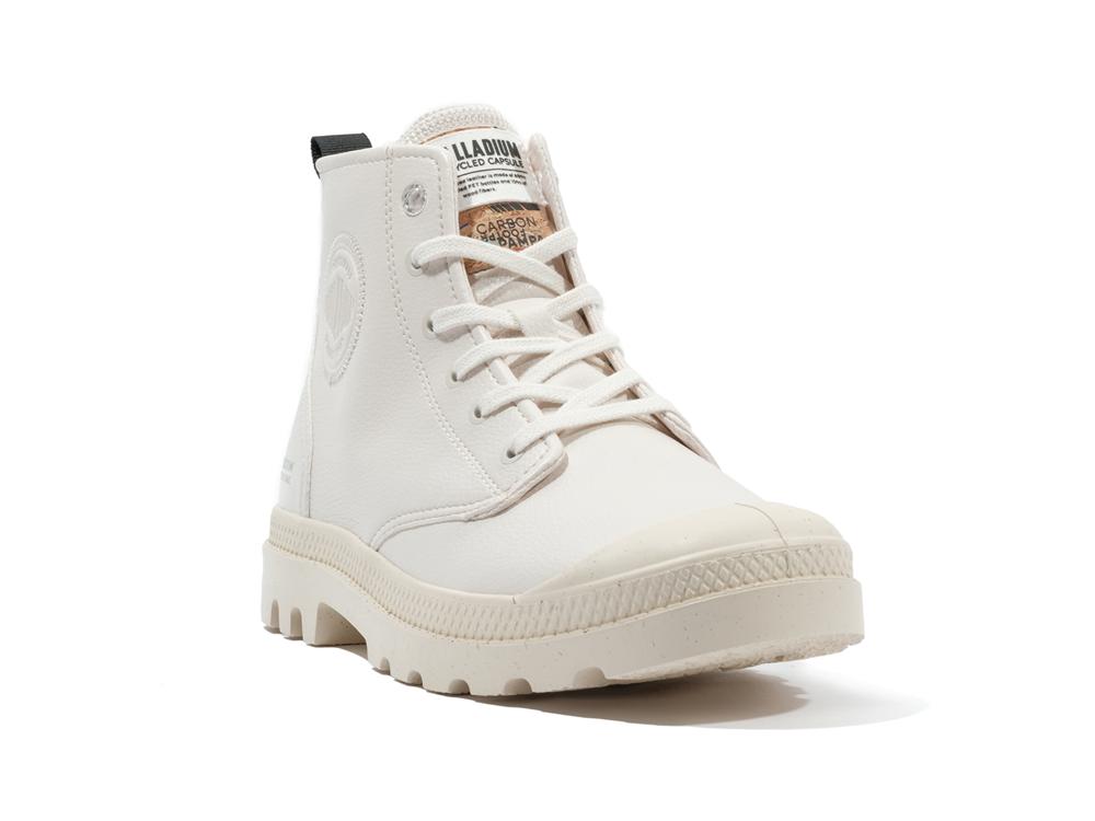 Star White Palladium PAMPA HI RE-VEGAN LTH Women High Tops Shoes  Israel |  42903-ICYU