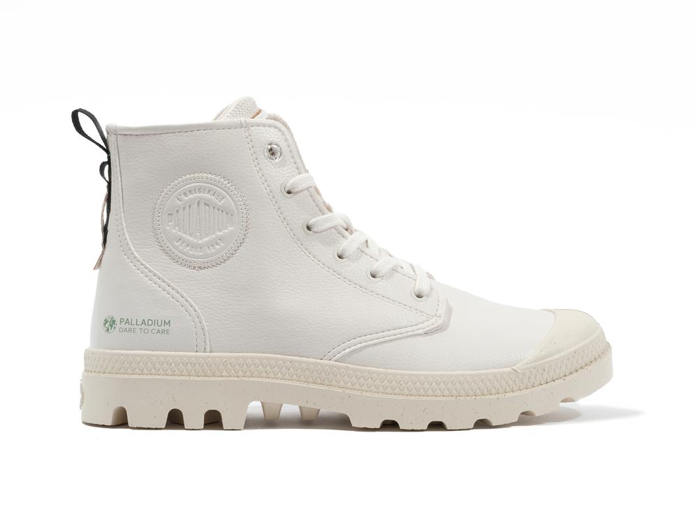 Star White Palladium PAMPA HI RE-VEGAN LTH Women High Tops Shoes  Israel |  42903-ICYU