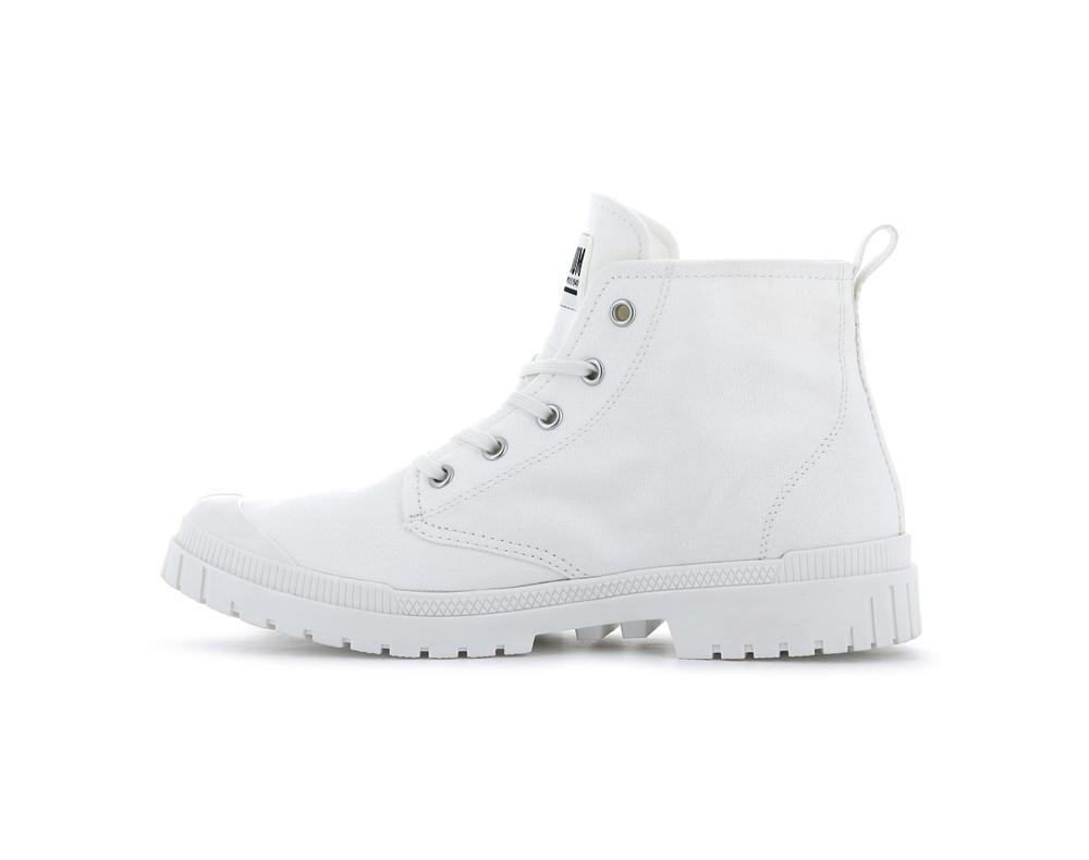 Star White Palladium PAMPA SP20 HI CANVAS Women High Tops Shoes  Israel |  73410-KIAZ