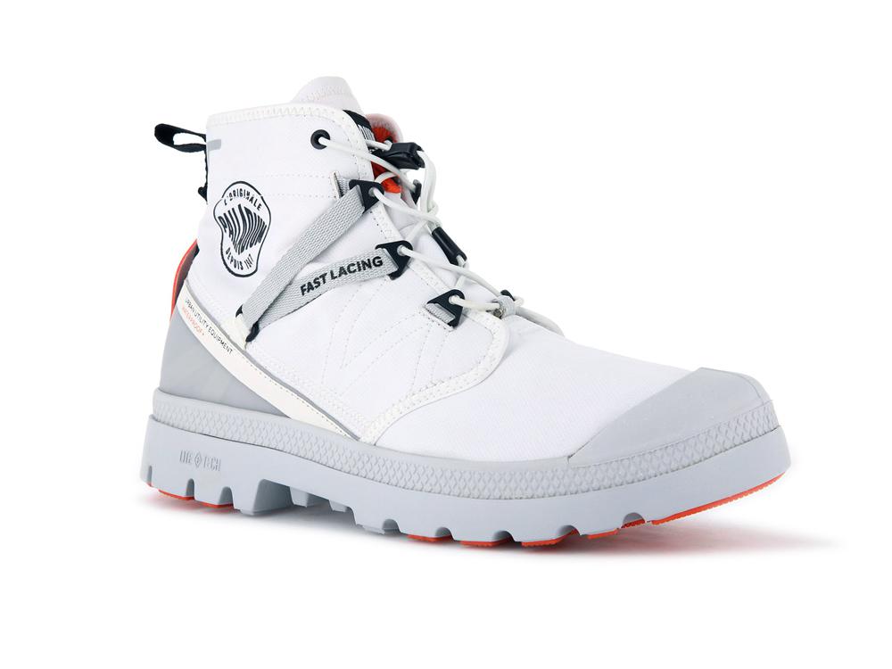 Star White Palladium PAMPA TRAVEL LITE+ WATERPROOF Women High Top Boots  Israel |  65340-PEUL