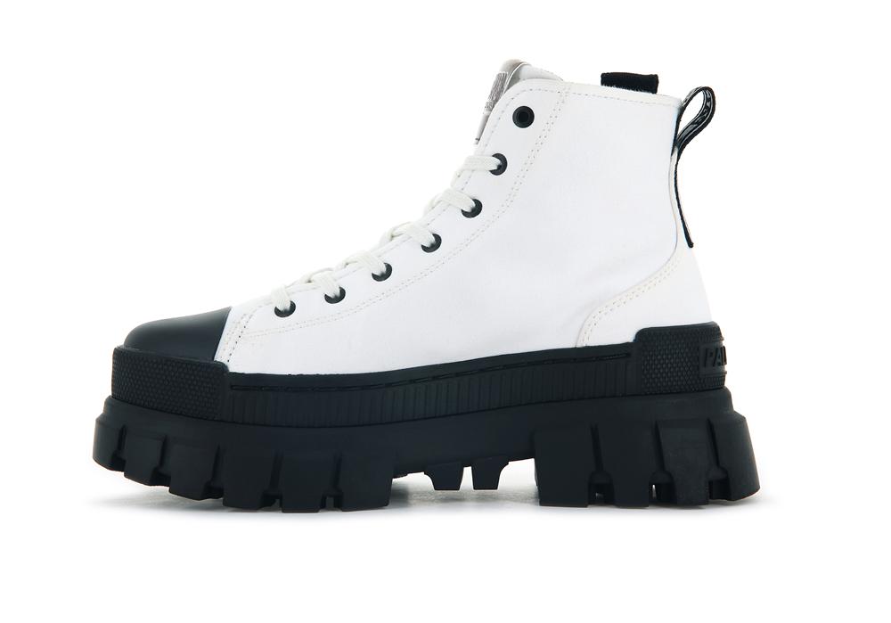 Star White Palladium REVOLT HI TX Women High Top Boots  Israel |  67809-JMIE