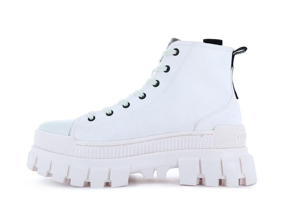 Star White / Marshmallow Palladium REVOLT HI TX Women High Top Boots  Israel |  08213-TVOW