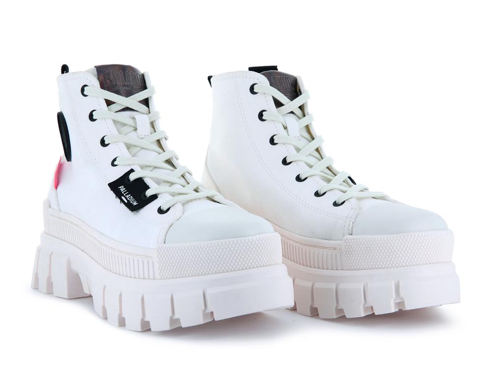 Star White / Marshmallow Palladium REVOLT HI TX Women High Top Boots  Israel |  08213-TVOW