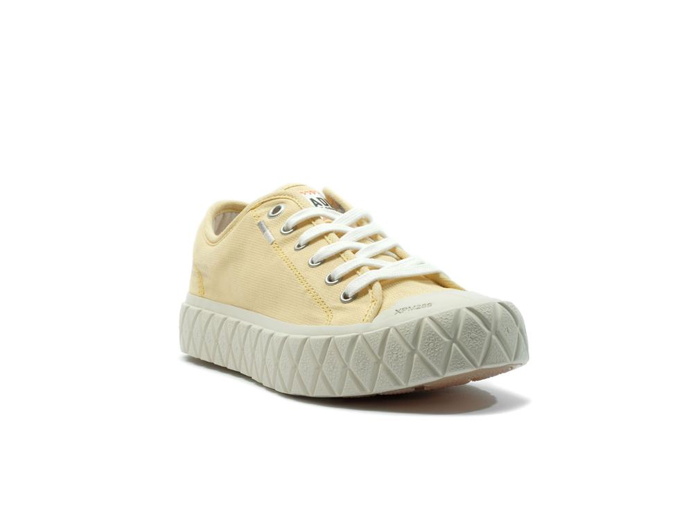 Sunshine Yellow Palladium PALLA ACE CANVAS Women Low Tops Shoes  Israel |  97580-RYGK