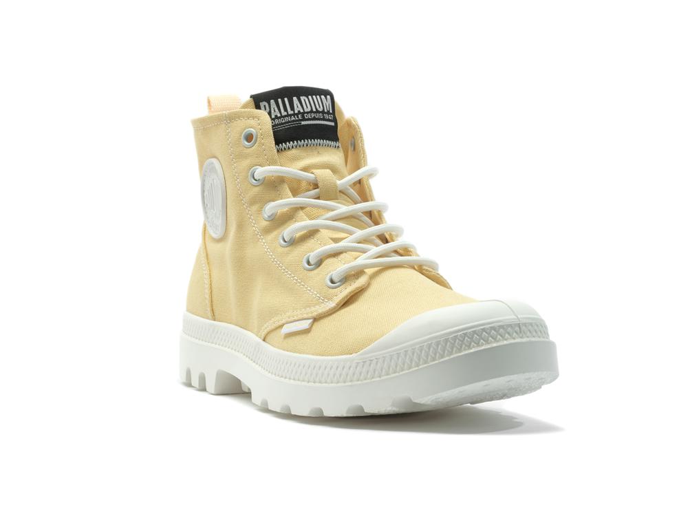 Sunshine Yellow Palladium PAMPA BLANC Men High Tops Shoes  Israel |  13298-CKEM