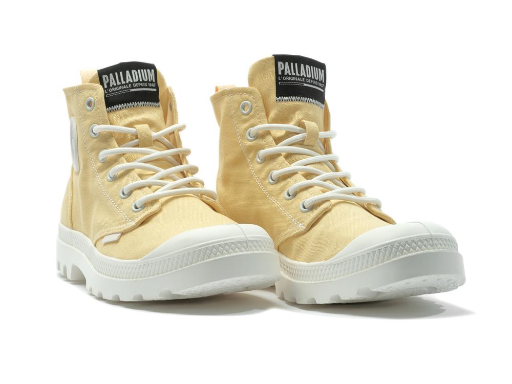 Sunshine Yellow Palladium PAMPA BLANC Men High Tops Shoes  Israel |  13298-CKEM