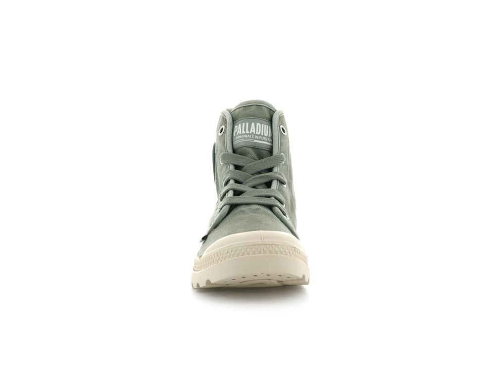 Vetiver Green Palladium PAMPA HI Women High Tops Shoes  Israel |  08325-QVHW