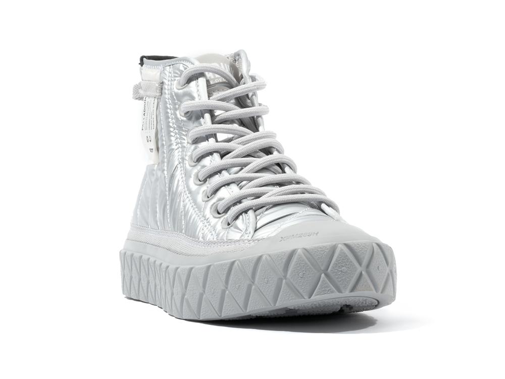 Warm Silver Palladium PALLA ACE RE-QUILT W Women High Tops Shoes  Israel |  07283-NYQD