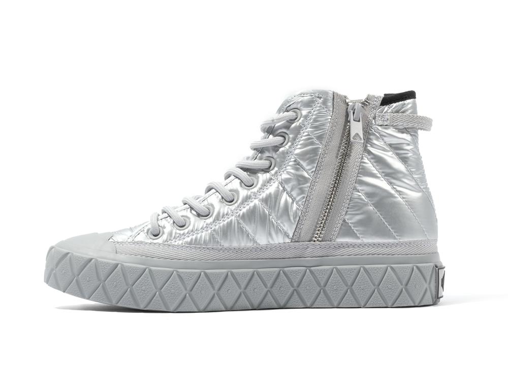 Warm Silver Palladium PALLA ACE RE-QUILT W Women High Tops Shoes  Israel |  07283-NYQD