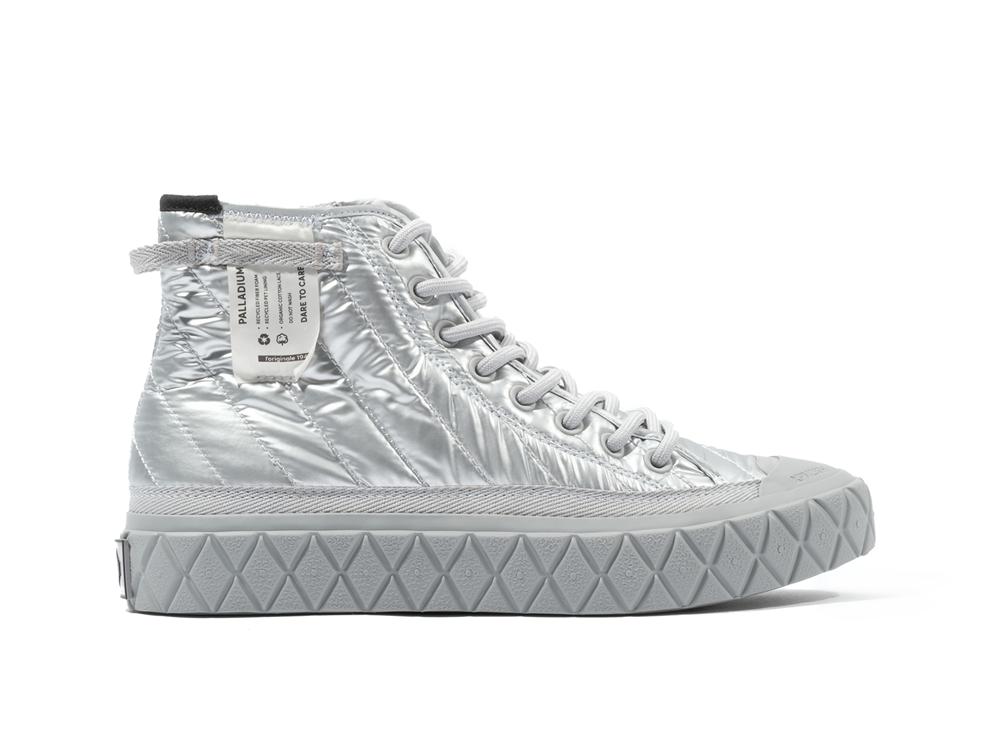 Warm Silver Palladium PALLA ACE RE-QUILT W Women High Tops Shoes  Israel |  07283-NYQD