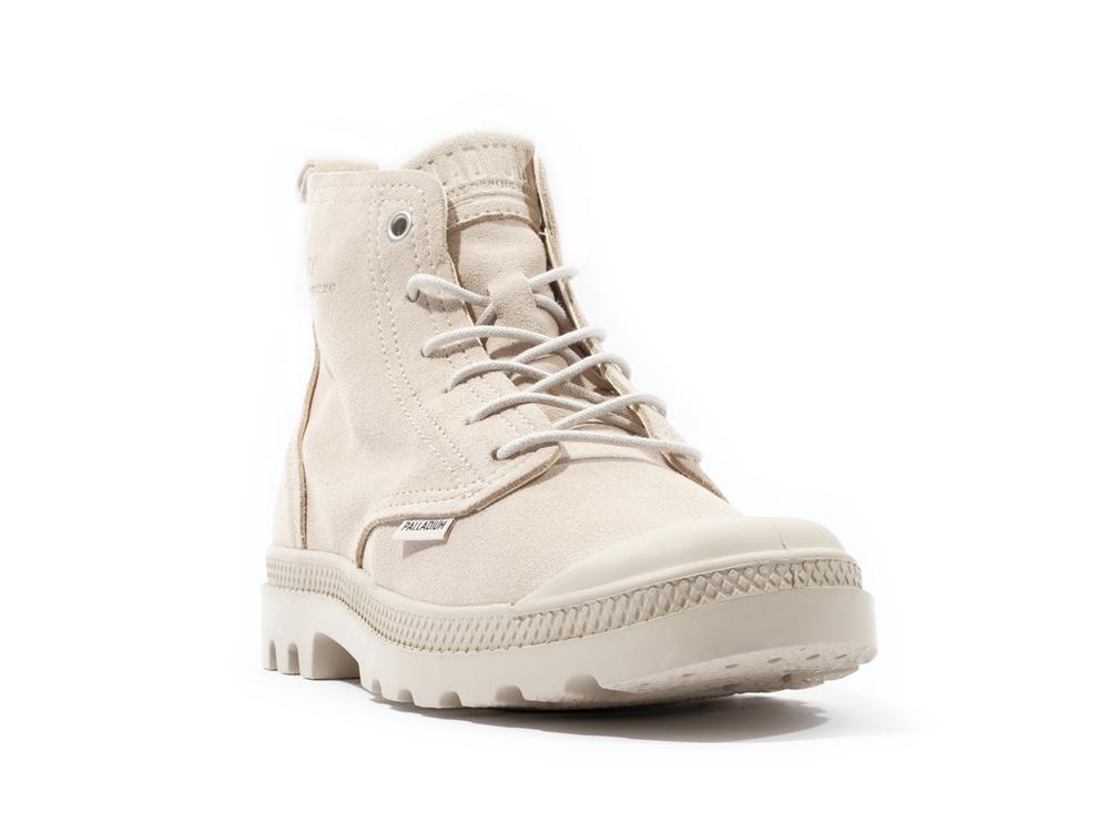 White Cap Grey Palladium PAMPA HI SKIN Men High Tops Shoes  Israel |  13049-VTEF