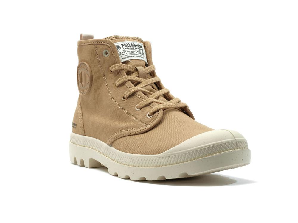 Woodlin Brown Palladium PAMPA HI ZIP ORGANIC Women High Tops Shoes  Israel |  12539-IMFD