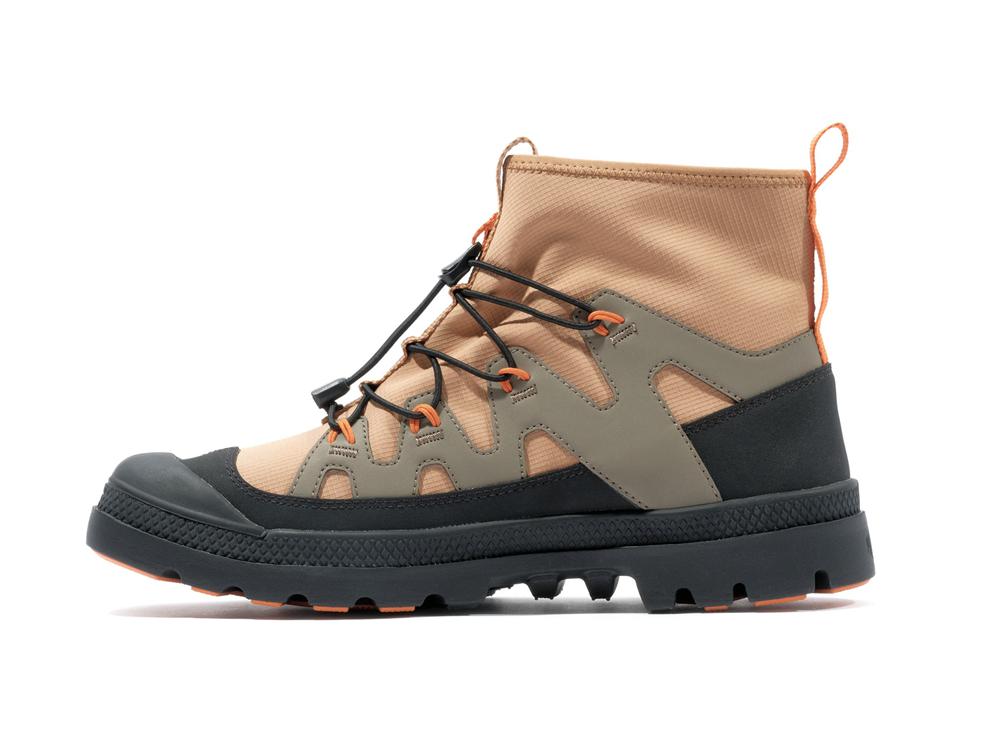 Woodlin Brown Palladium PAMPA LITE+ XPLOR WP+ Women High Top Boots  Israel |  80542-TCKB