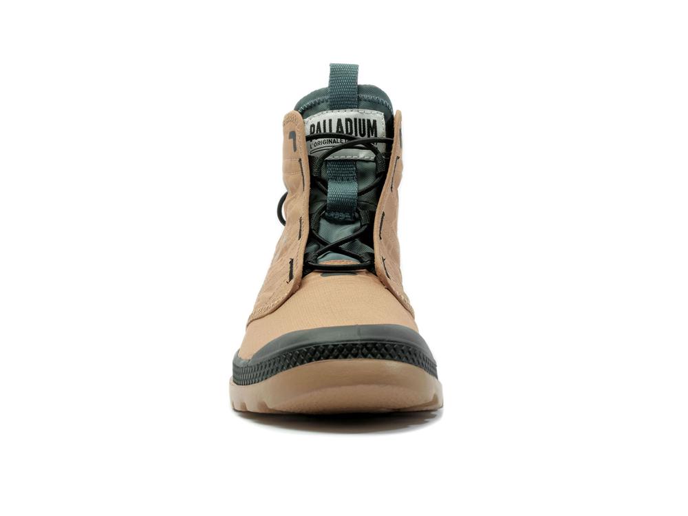 Woodlin Brown Palladium PAMPA TRAVEL LITE RS Women High Tops Shoes  Israel |  42765-EYQN