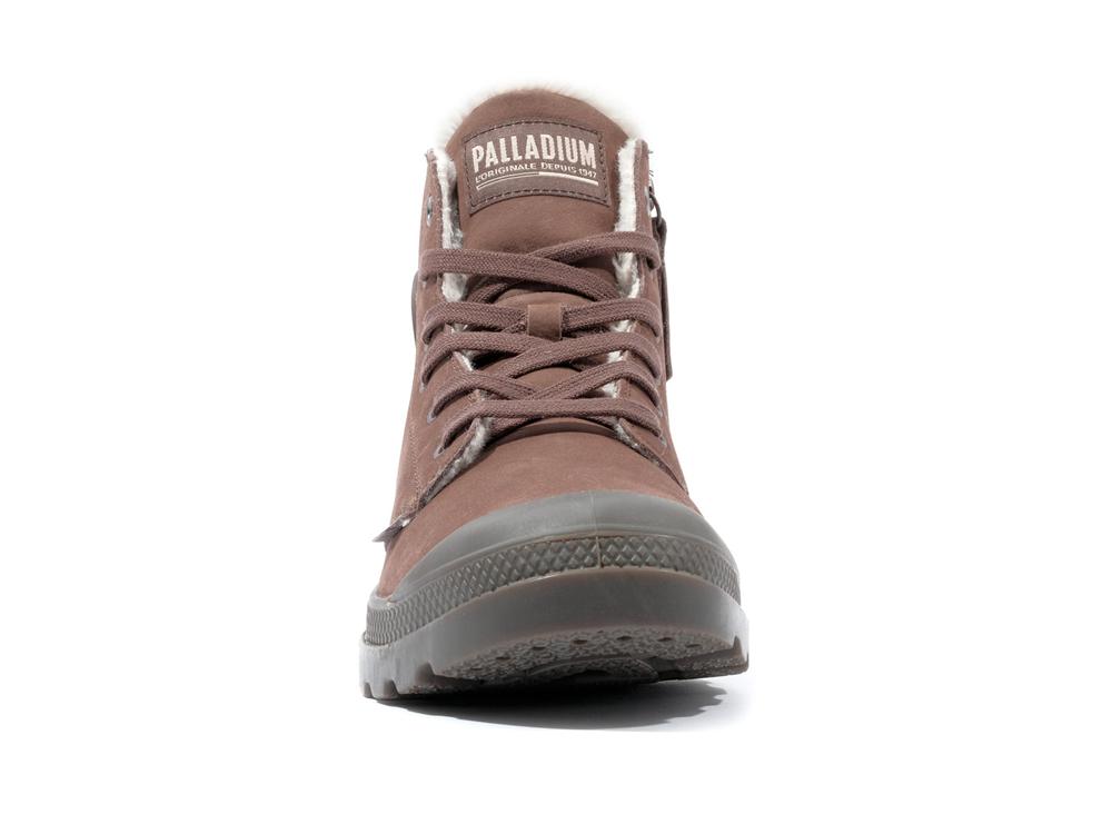 Yak Brown Palladium PAMPA HI ZIP WL Men High Tops Shoes  Israel |  72849-TSUX