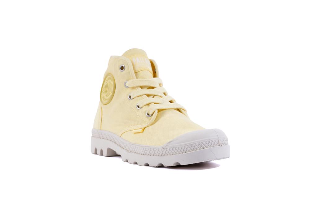 Yellow Light Palladium PAMPA HI Women High Tops Shoes  Israel |  27834-YHAR