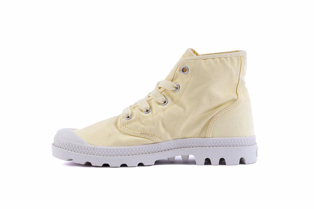 Yellow Light Palladium PAMPA HI Women High Tops Shoes  Israel |  27834-YHAR