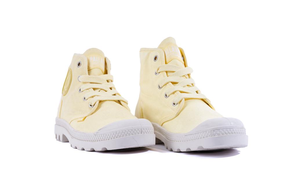 Yellow Light Palladium PAMPA HI Women High Tops Shoes  Israel |  27834-YHAR