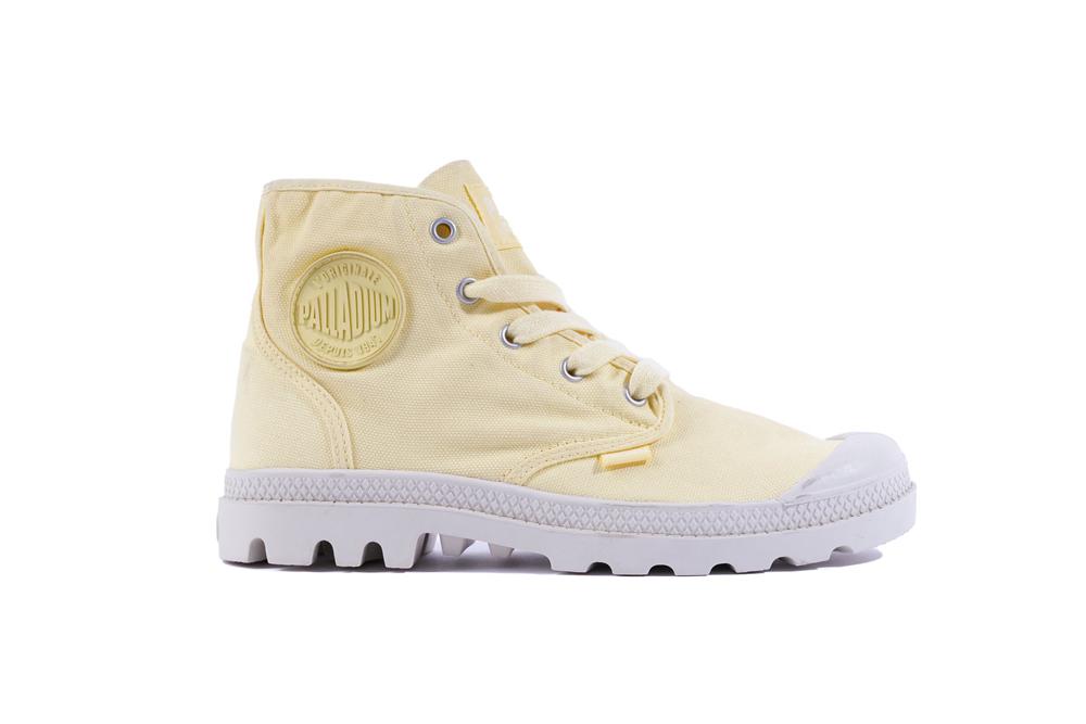 Yellow Light Palladium PAMPA HI Women High Tops Shoes  Israel |  27834-YHAR